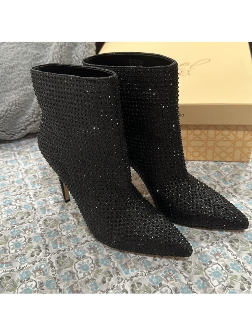 Jewel Badgley Mischka Jude Rhinestone Ankle Bootie